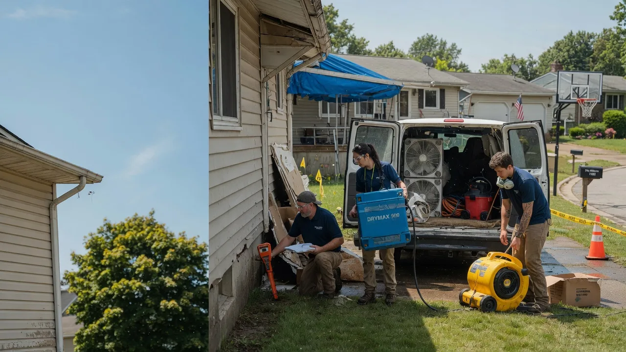 Ceiling Leak Cleanup in Ojibwa, WI near me