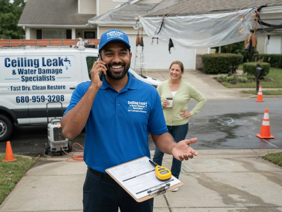 Ceiling Leak Cleanup Ojibwa, WI FAQs
